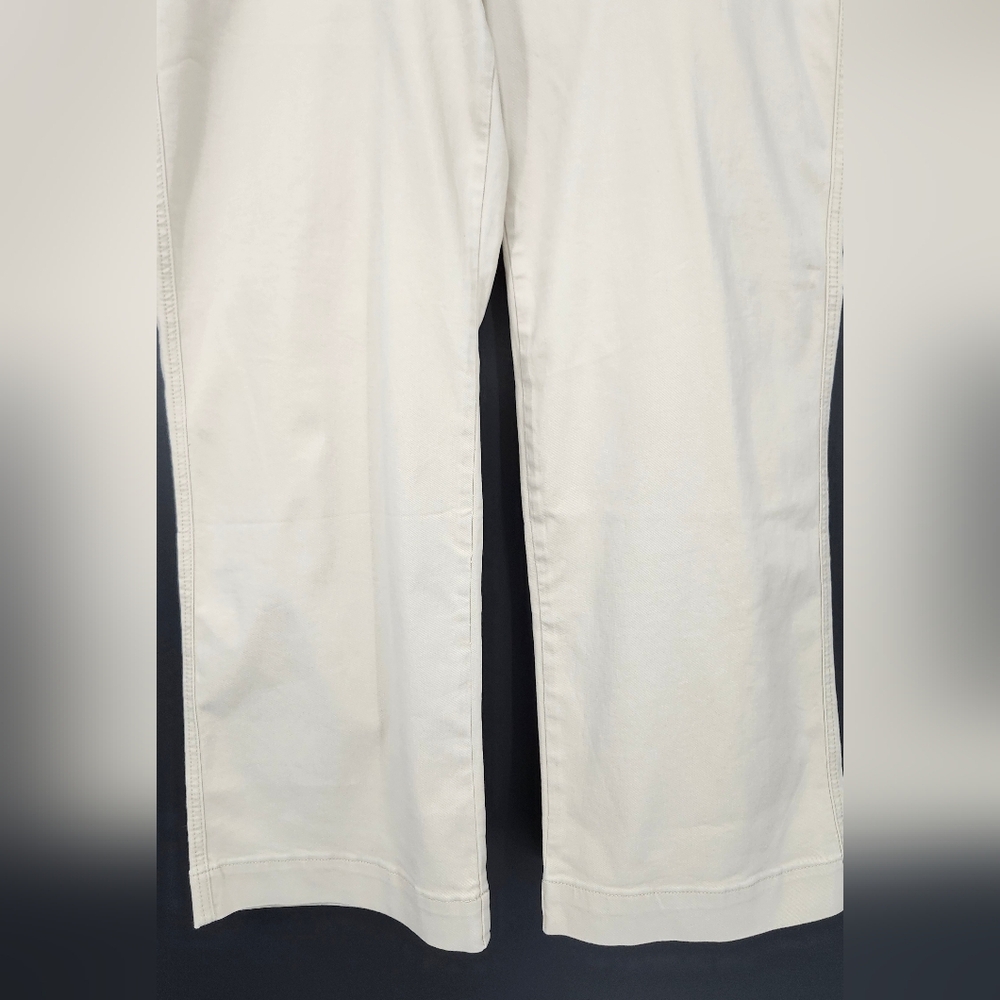 Flamingals NWT Womens Straight Leg Pants Size 4XL Khaki Neutral Normcore Staple - Picture 3 of 9